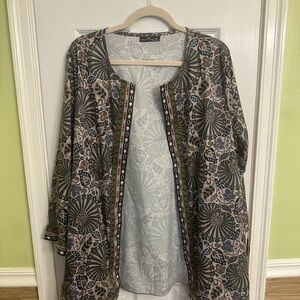 Floral Patterned Women's Jacket
